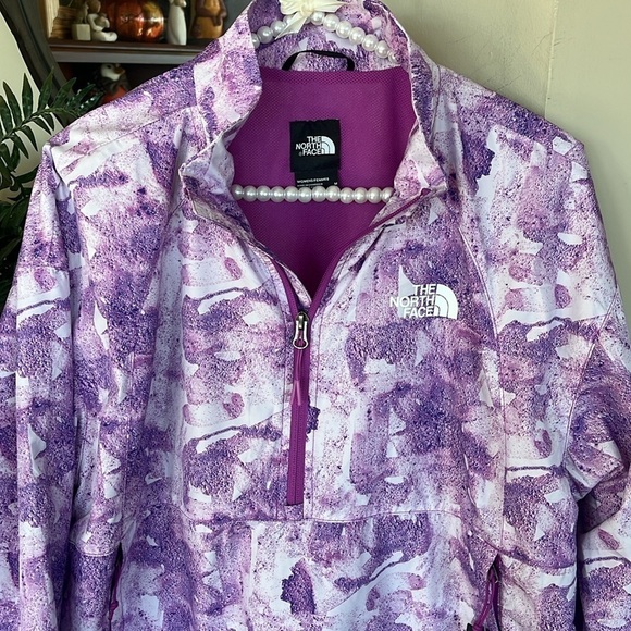 Brand New The North Face Hydrenaline Purple Zippered Pullover Windbreaker Jacket - Picture 4 of 16